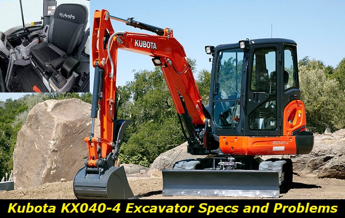 kubota kx040-4 excavator problems